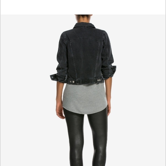 Spanx faux leather leggings in wine - Picture 5 of 5